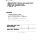 Dental Hygienist Job Description Printable Pdf Download