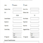 FREE 7 Employee Transfer Forms In PDF MS Word
