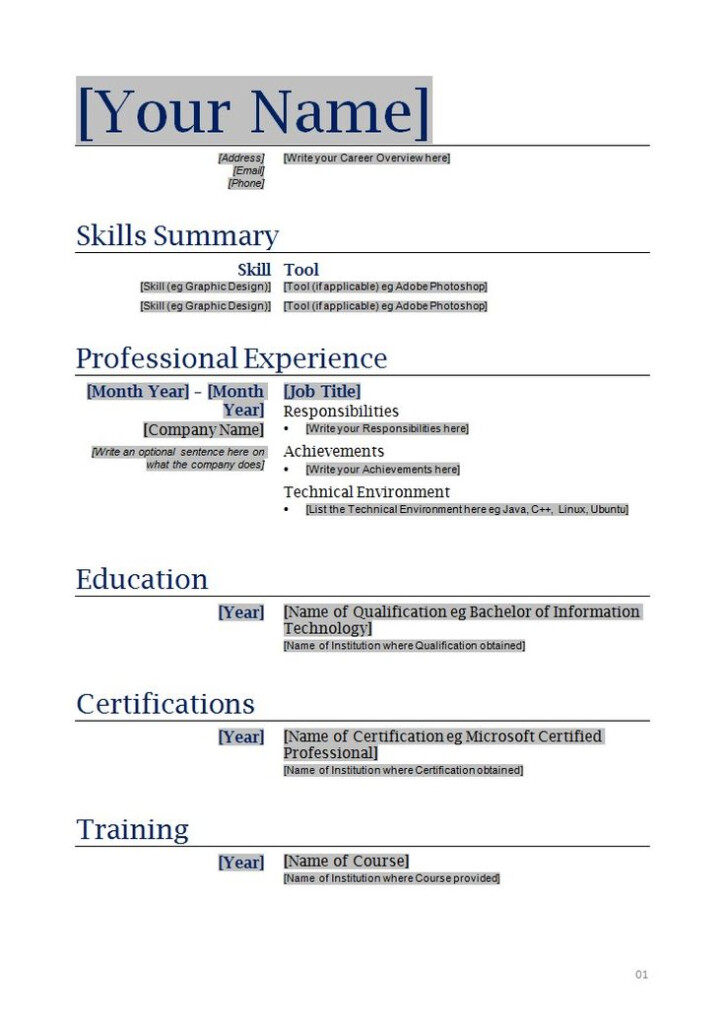 Free Blanks Resumes Templates Posts Related To Free Blank Functional 