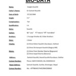 Image Result For Marriage Biodata Word Format Biodata Format Download