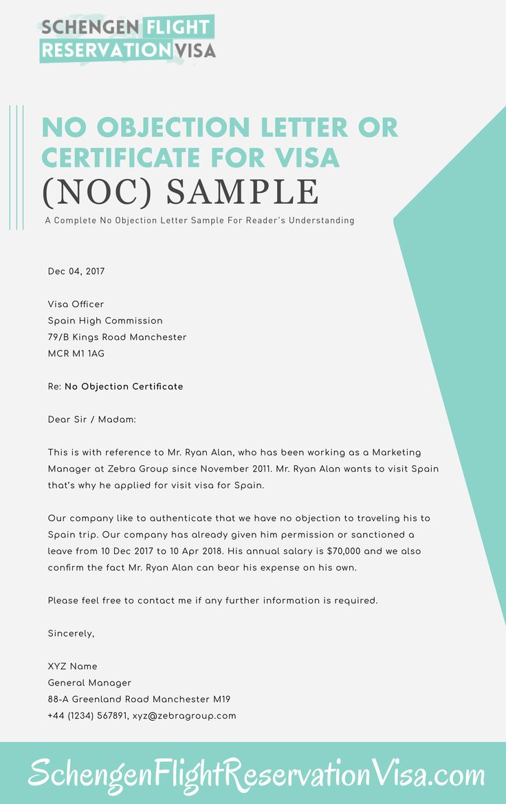 No Objection Letter For Visa Application Sample Lettering Letter No Objection Letter For Visa Application Sample Lettering Letter