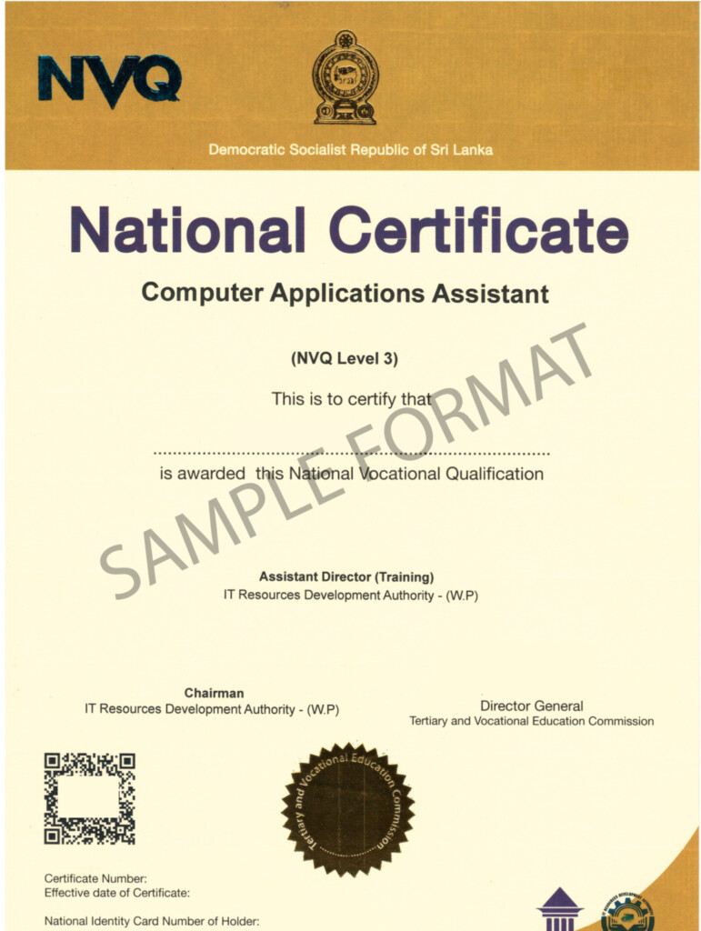 NVQ Level 3 Courses For Students Information Technology Resource 