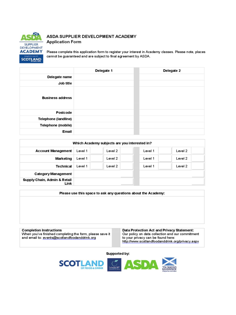 ASDA Job Application Job Form Edit Fill Sign Online Handypdf