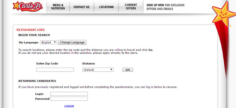 Carl s Jr Application 2022 Careers Job Requirements Interview Tips