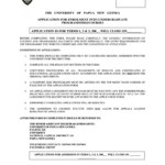 Upng Application Form 2023 Pdf Download Fill Online Printable